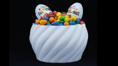 3D Printable SPIRAL BOWL – SPIRAL VASE – CANDY HOLDER – LAMP 3D Printer Model