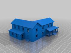 N Scale – Modular Colonial Houses 3D Printer Model