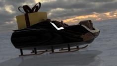 Santa Claus Sleigh 3D Printer Model