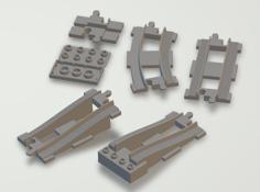 Customizable Train Tracks – Improved 3D Printer Model