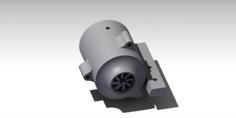 Turbine Cooling Fan For RepRap Mendel 3D Printer Model