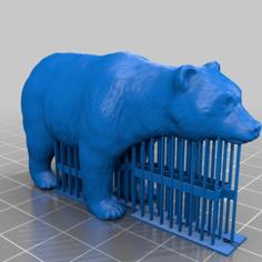 Bear With Support 3D Printer Model