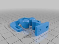 Low Profile Cabinet Latch 3D Printer Model