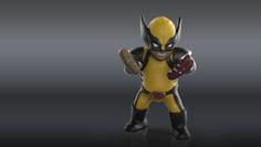 Chubby Wolverine (low Res) 3D Printer Model