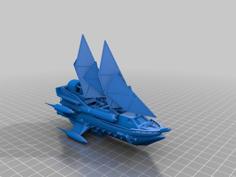 Space Pirate Ship 3D Printer Model