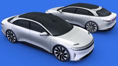 Lucid Air 2021 (Low Poly). 3D Printer Model