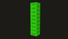 Temperature Calibration Tower 3D Printer Model