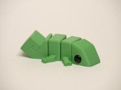 Articulated Chameleon 3D Printer Model