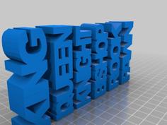 Word Play #Chess 3D Printer Model