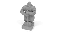 Dwarven Paragon With Warhammer 3D Printer Model