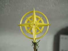 Compass Rose Christmas Star – Etoile De Noël Rose Des Vents 3D Printer Model