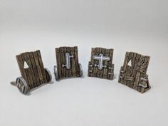 28mm Siege Mantlets 3D Printer Model