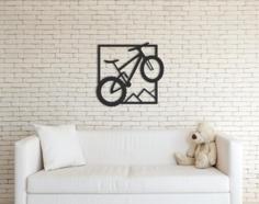 Bike Wall Art 3D Printer Model