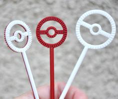 Pokeball Bubble Wand 3D Printer Model