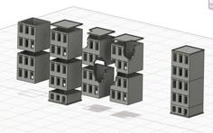 Z Scale Destroyed Apartment 3D Printer Model