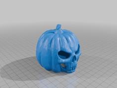 Halloween Skull Pumpkin TeaLights 3D Printer Model