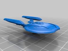 Star Trek TNG Era NX Class Refit 3D Printer Model