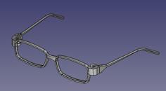 Printable Eyeglasses Frame (Bronx E Black 145) 3D Printer Model