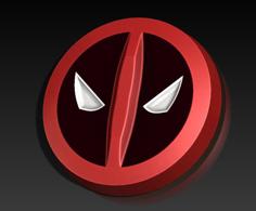 Deadpool Symbol Coin 3D Printer Model