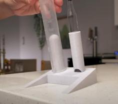 Hydrometer And Sample Jar Drying Rack 3D Printer Model