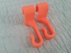 Car Seatback Trash Hook Reversed Long 3D Printer Model