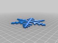 Snowflake For Christmas Tree 3D Printer Model