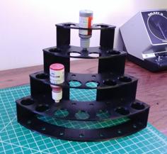 Modular Hobby Paint Rack – Outside Corner 3D Printer Model