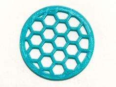 Hexagon Pattern Coaster 3D Printer Model