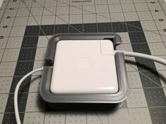 Macbook 85W Charger Wrap With Cord Cutout 3D Printer Model