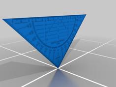 Triangle Ruler 3D Printer Model