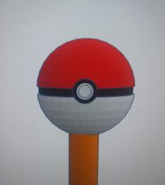 Pokeball Pencil Topper 3D Printer Model