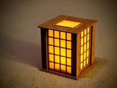 Japanese Paper Wall Lantern Christmas Ornament 3D Printer Model