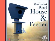 Bird House & Feeder – Pole Mounted 3D Printer Model