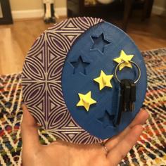 Moon And Stars Keyholder 3D Printer Model