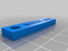 Dipole Antenna Insulator Block – K2fiq 3D Printer Model