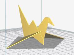 Origami Crane 3D Printer Model