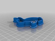 Easter Bunny Cookie Cutter 3D Printer Model