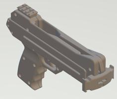 Fully FREE 3d Model: 6 SHOT REPEATING SLINGSHOT PISTOL 3D Printer Model