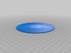 Dj Vinyl Record 3D Printer Model