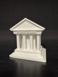 Internet Archive Building 3D Printer Model