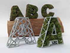 Moss Letters For Names 3D Printer Model