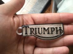 Triumph Keychain 3D Printer Model