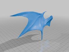 Bat Pot: Right Wing 3D Printer Model