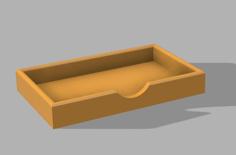 Post It Note Tray 5in X 3in 3D Printer Model