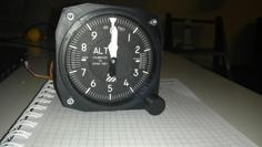 Altimeter For Flight Simulator 3D Printer Model