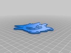 Gengar Keychain 3D Printer Model