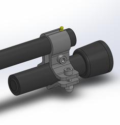 Flashlight Barrel Mount 3D Printer Model