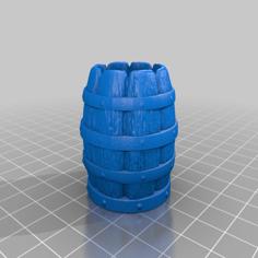 Wooden Barrel 3D Printer Model