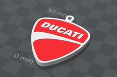 Ducati Logo Keychain 3D Printer Model