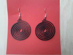 Spiral Earring 3D Printer Model